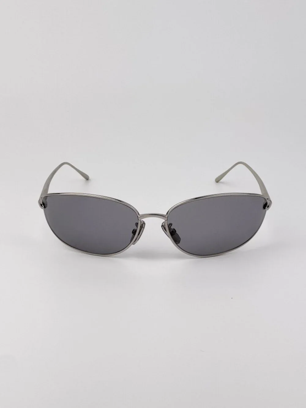LOEWE LW40164U 16A SILVER OVAL SUNGLASSES